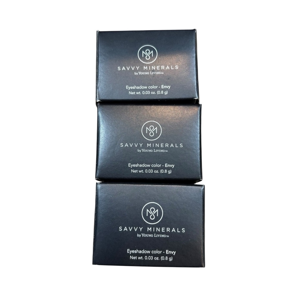 Lot of three Brand New Savvy Minerals by Young Living Loose Eyeshadow Envy Color